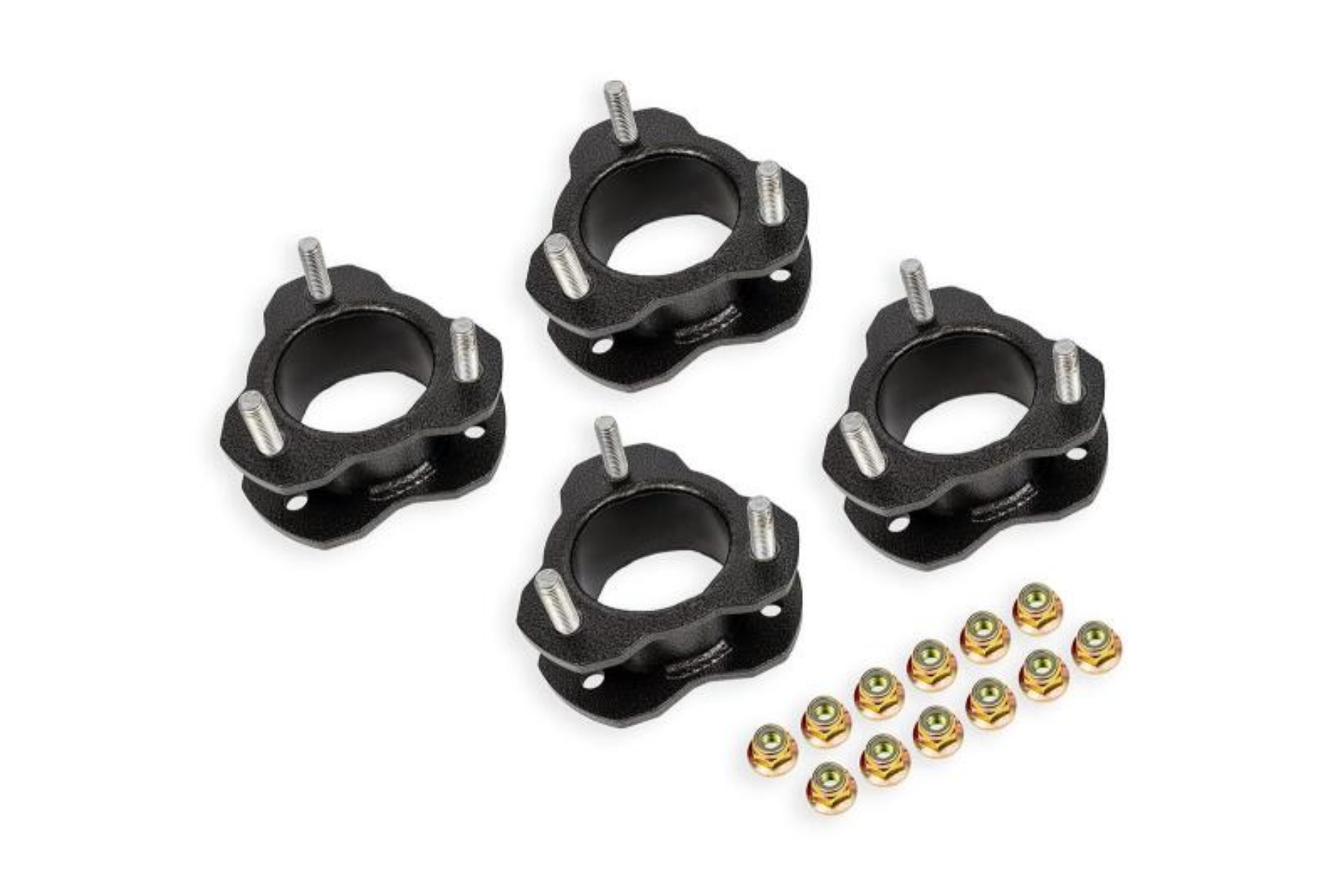 Picture of BMR 21-24 Ford Bronco 2in Leveling Kit - Black Hammertone