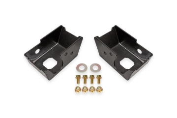 Picture of BMR 2021+ Ford Bronco (Exc. Bronco Sport) Rear Shock Mount Skid Plates - Black Hammertone