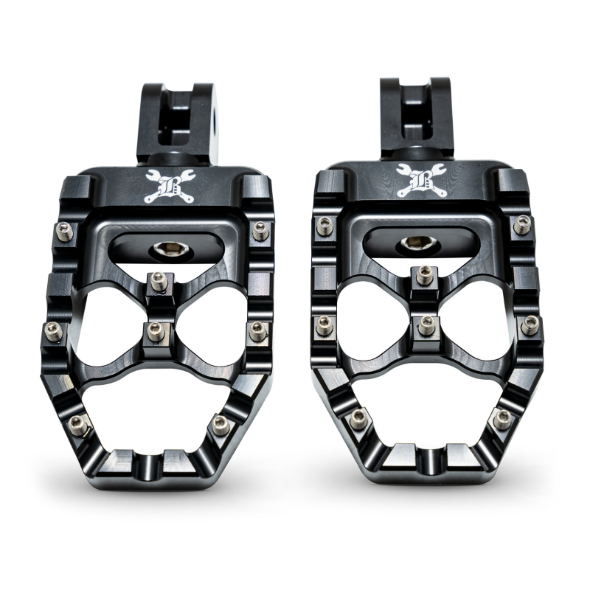 Picture of Burly Brand 18-24 M8 Softail MX-Evolution Passenger Pegs - Black