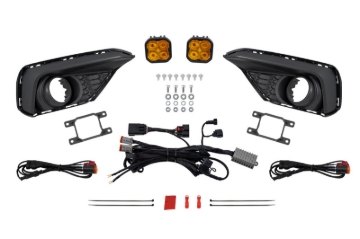 Picture of Diode Dynamics 2030 Ford Mustang EcoBoost SS3 Add-On Fog Lamp Kit Yellow Max