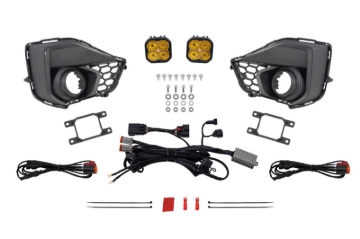 Picture of Diode Dynamics 2029 Ford Mustang GT SS3 Add-On Fog Lamp Kit Yellow Pro