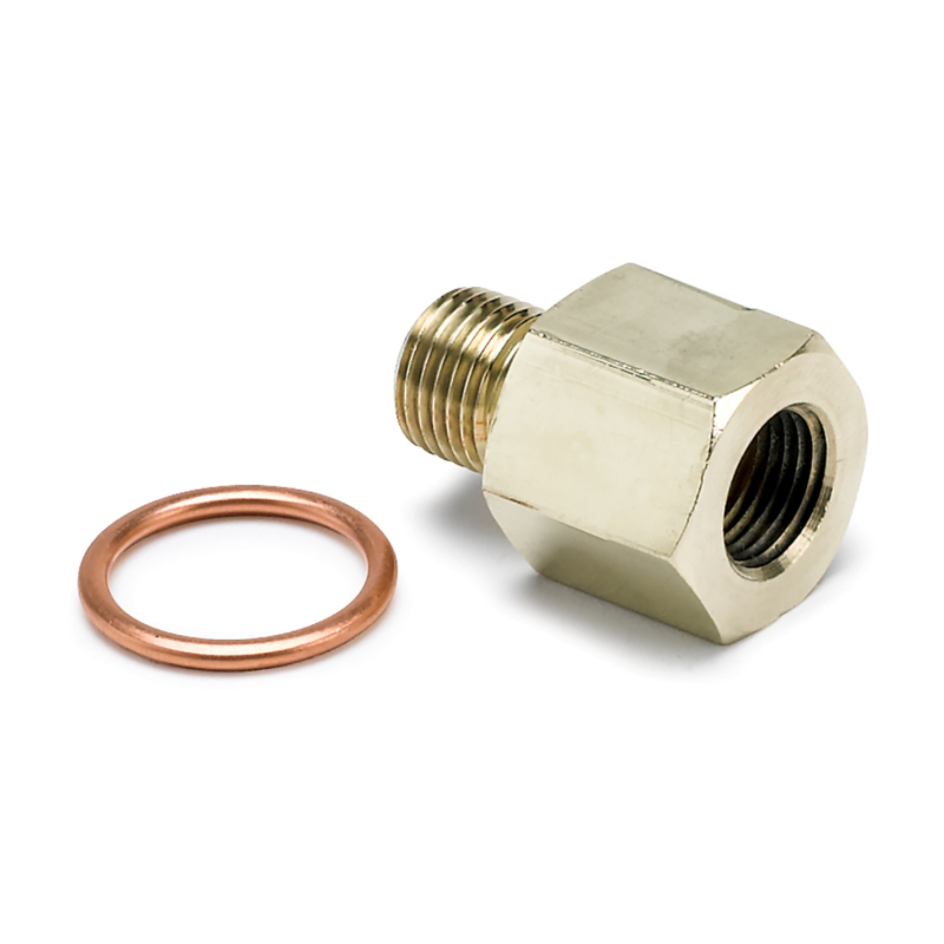 Picture of AutoMeter Stack Adapter M10x1 Female To 1/8in NPTF Male