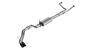 Picture of Borla 16-24 Nissan Titan XD S-Type Cat Back Exhaust - Black Chrome