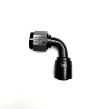 Picture of Fragola -6AN 90 Degree Fixed/Single Swivel Sport Crimp Pro Hose End