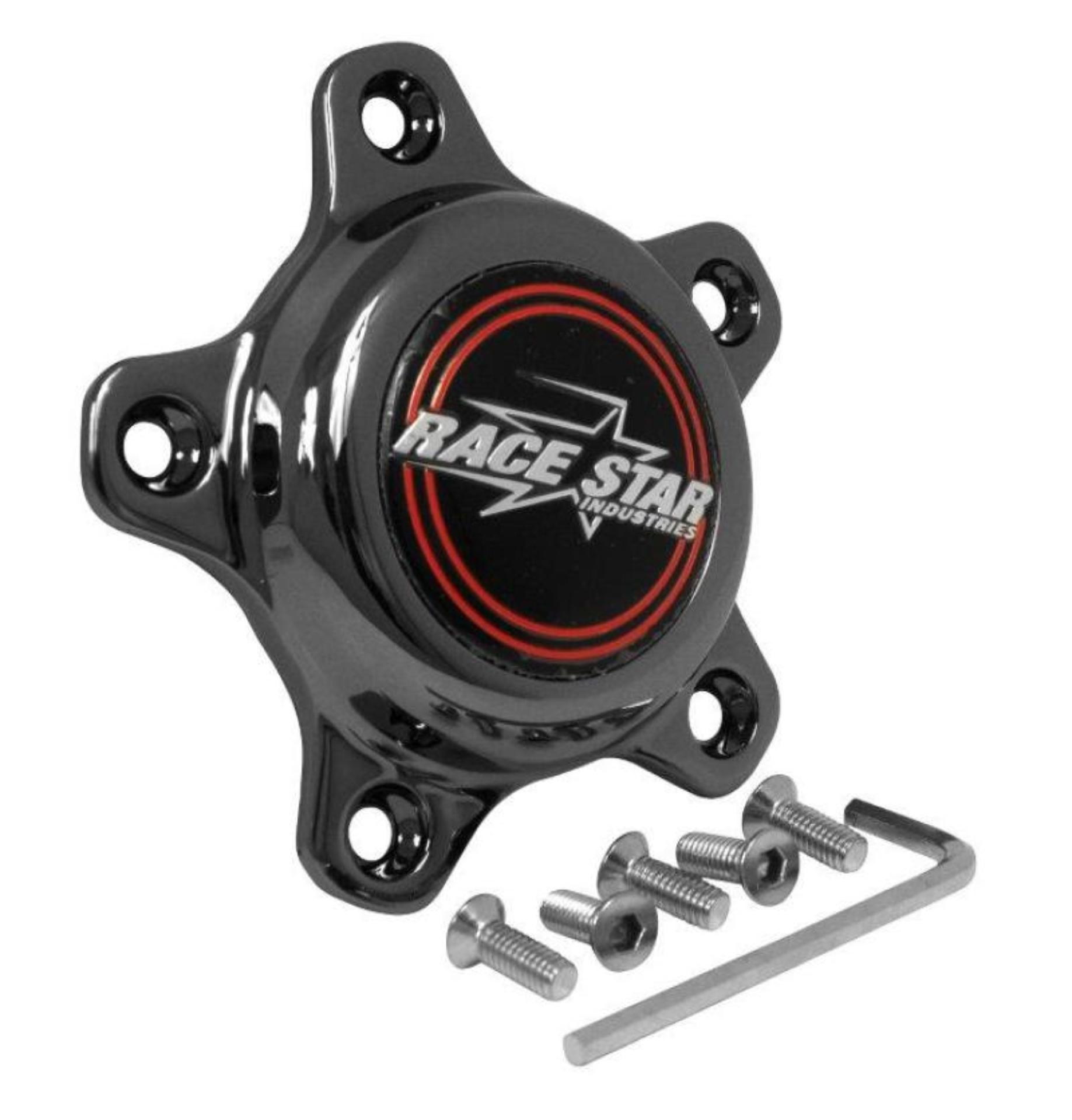 Picture of Race Star 5 Lug Cap Short Plastic Dark Star (incl. Medallion & Screws)