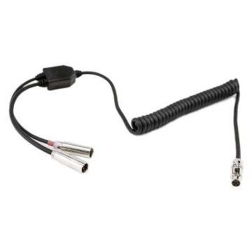 Picture of Rugged Radios Dual Radios to Headset Coil Cord Adapter for Crew Chief and Race Control