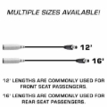 Picture of Rugged Radios STX STEREO Straight Cable to Intercom (Select Length) 12 Feet