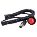 Picture of Rugged Radios Hole Mount Steering Wheel Push to Talk (PTT) with Coil Cord for Car Harnesses