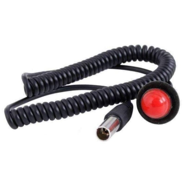 Picture of Rugged Radios Hole Mount Steering Wheel Push to Talk (PTT) with Coil Cord for Car Harnesses