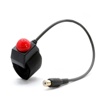 Picture of Rugged Radios Motorcycle Push to Talk (PTT) Velcro Mount with RCA Connector