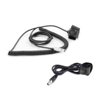 Picture of Rugged Radios Velcro Mount Push to Talk (PTT) Buttons for Intercoms Driver PTT- Coil Cord