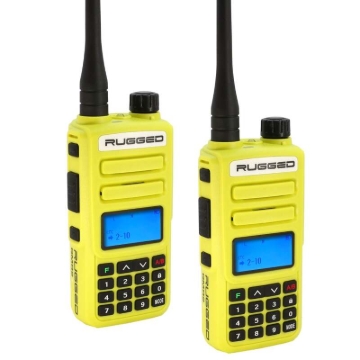 Picture of Rugged Radios 2 PACK - Rugged GMR2 PLUS - GMRS / FRS Two Way Handheld Radios Safety Yellow