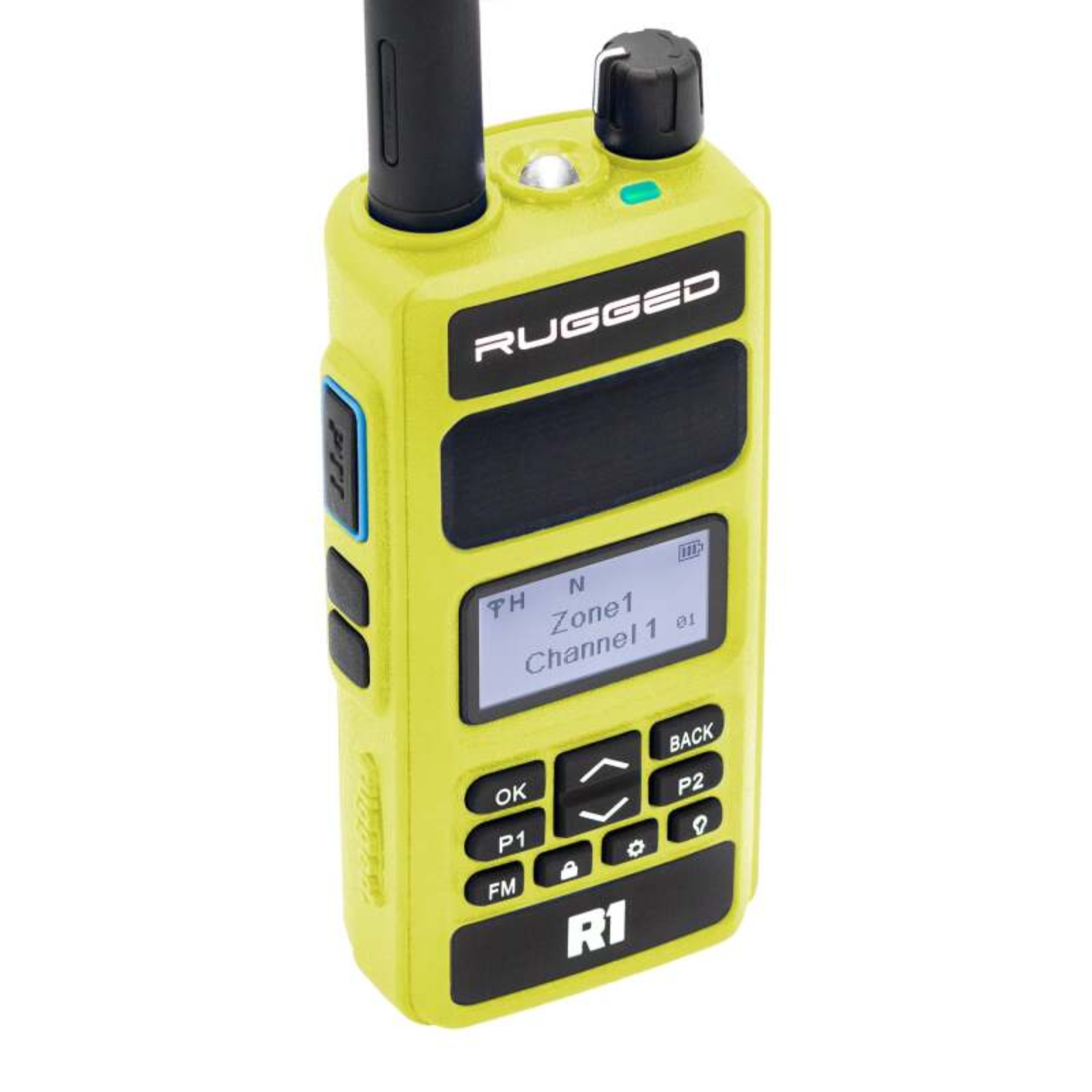 Picture of Rugged Radios Rugged R1 - Business Band Two Way Handheld Radio - Digital and Analog Safety Yellow