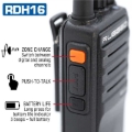 Picture of Rugged Radios Rugged RDH16 - Business Band Two Way Handheld Radio - Digital and Analog VHF / Black