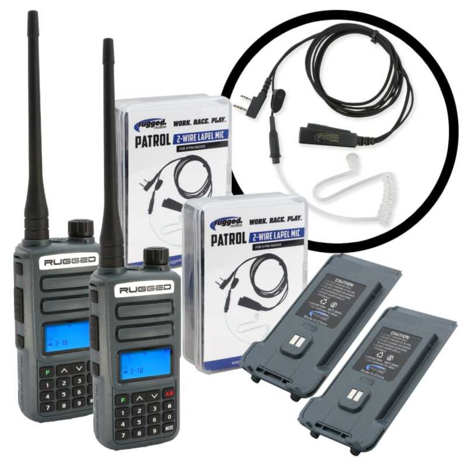 Picture of Rugged Radios GREAT OUTDOORS PACK - GMR2 PLUS - GMRS / FRS Two Way Handheld Radios with Accessories