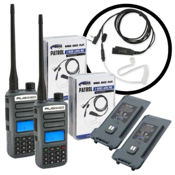 Picture of Rugged Radios GREAT OUTDOORS PACK - GMR2 PLUS - GMRS / FRS Two Way Handheld Radios with Accessories