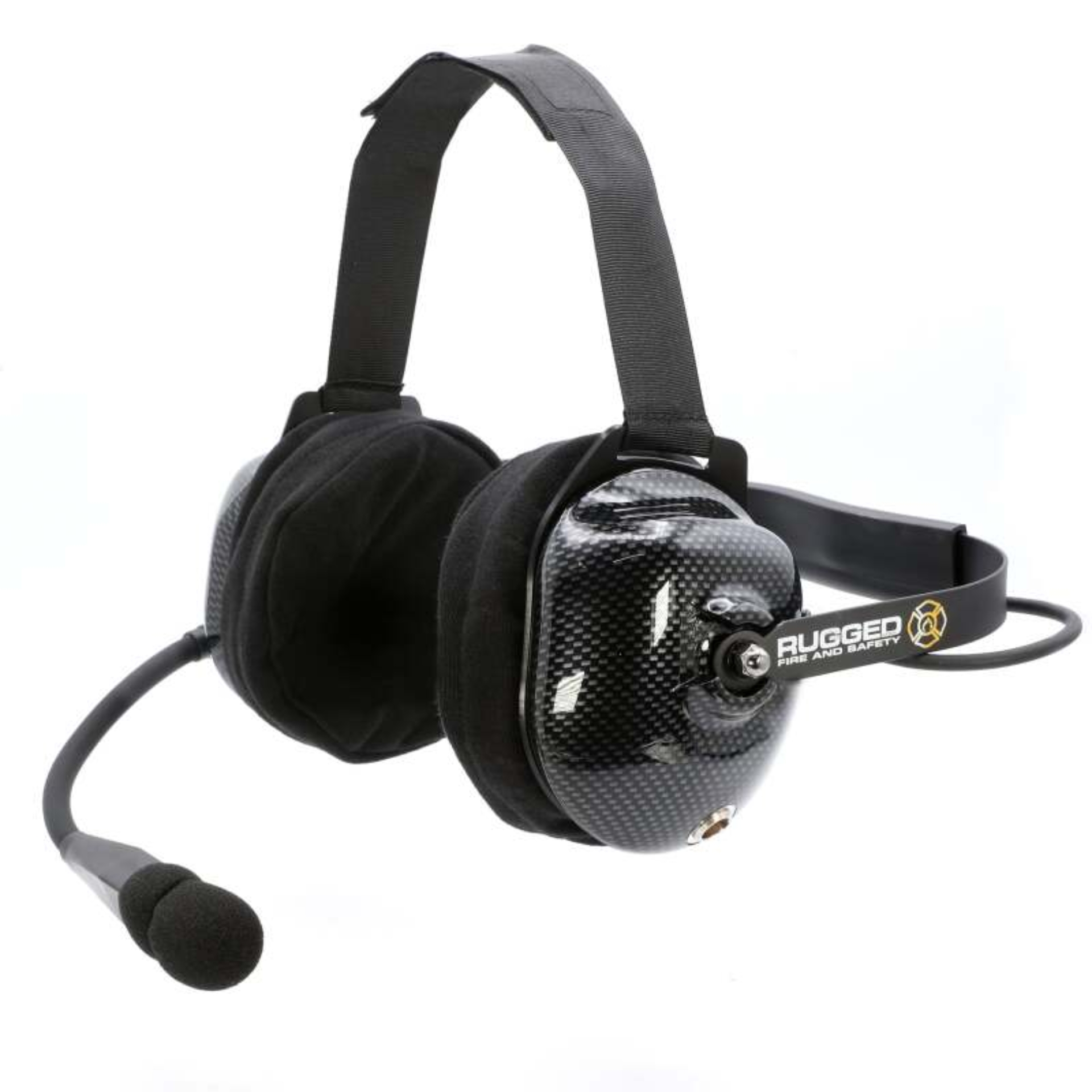 Picture of Rugged Radios FHS Behind-The-Head Fire Safety Industrial Headset No Buttons / No Cable