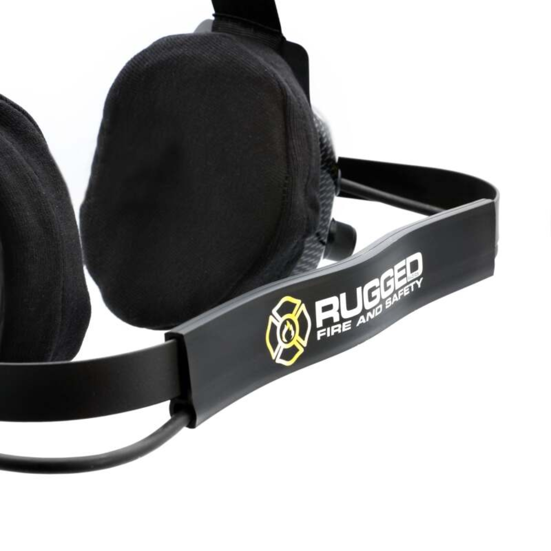 Picture of Rugged Radios FHS Behind-The-Head Fire Safety Industrial Headset With PTT Button / No Cable