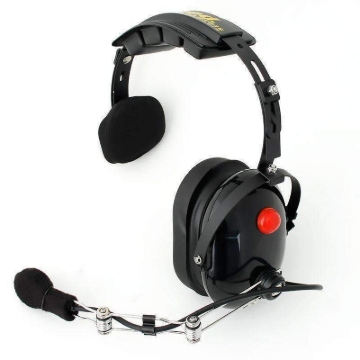 Picture of Rugged Radios H15 Single Side Headset for 2-Way Radios - Black