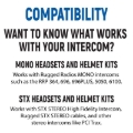Picture of Rugged Radios Rear Seat Expansion Kit with Helmet Kits or Headsets STX Stereo / Helmet Kit