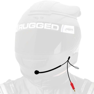Picture of Rugged Radios NASCAR 3C Wired Open Face Helmet Kit with M102 Military Mic Straight Cord