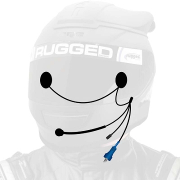 Picture of Rugged Radios OFFROAD Wired Helmet Kit with Alpha Audio Speakers Mic & 3.5mm Earbud Jack