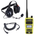 Picture of Rugged Radios Crew Chief - H42 Spotter Headset and Rugged Handheld Radio Package - Safety Yellow