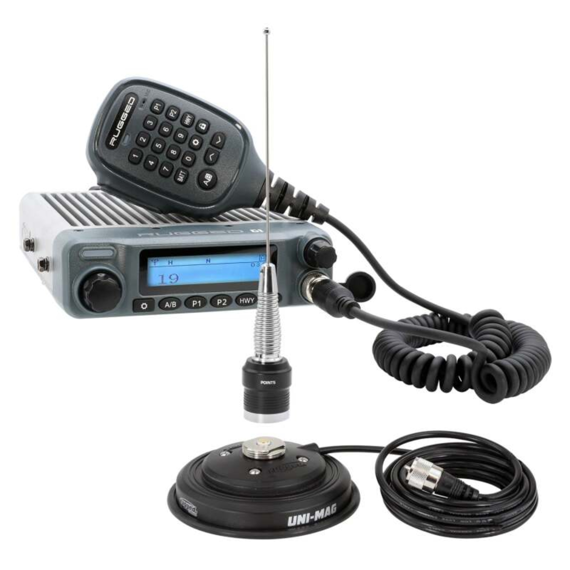 Picture of Rugged Radios Radio Kit - G1 ADVENTURE SERIES Waterproof GMRS Mobile Radio with Antenna