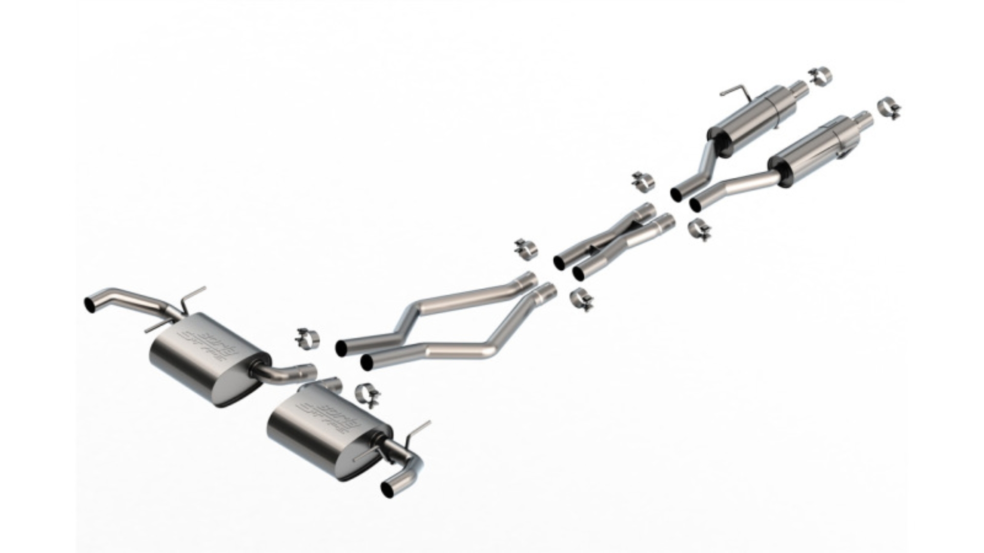 Picture of Borla 22-24 Jeep Grand Cherokee Overland Summit V6 2WD & 4WD S-TYPE Cat-Back Exhaust