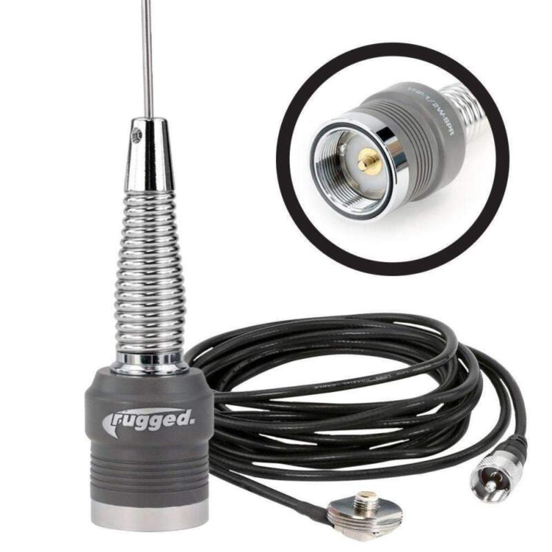 Picture of Rugged Radios VHF Antenna Kit with 1/2 Wave No Ground Plane (NGP) Antenna & NMO Mount