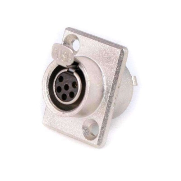 Picture of Rugged Radios 6-Pin Panel Mount Mini XLR Connector TY6F