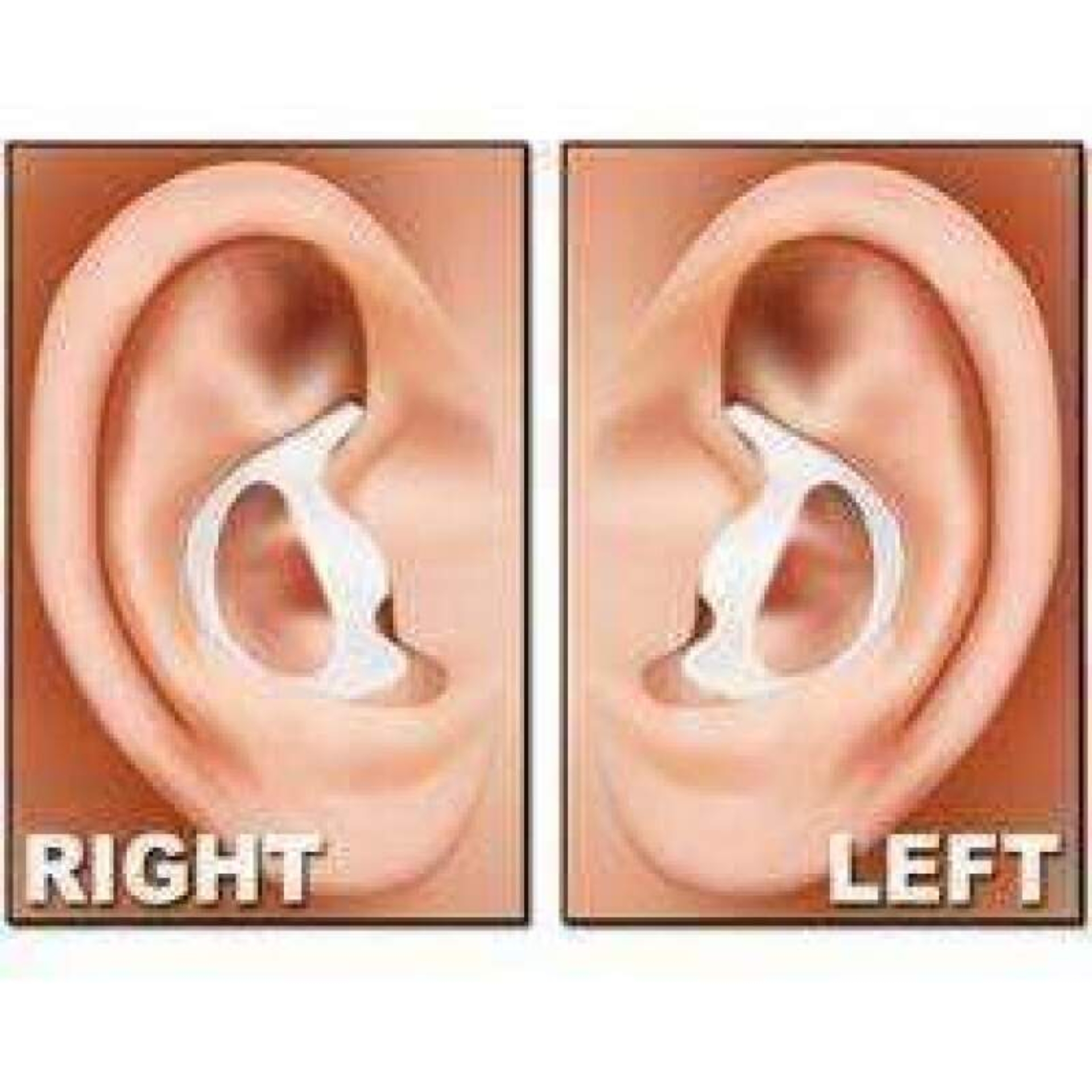 Picture of Rugged Radios Rubber Ear Mold Buds for Acoustic Tubes Left Ear / Dark Color