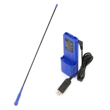 Picture of Rugged Radios GO FURTHER BUNDLE (for V3/RH5R Radios) LR Antenna XL Batt w/USB Charging Cable