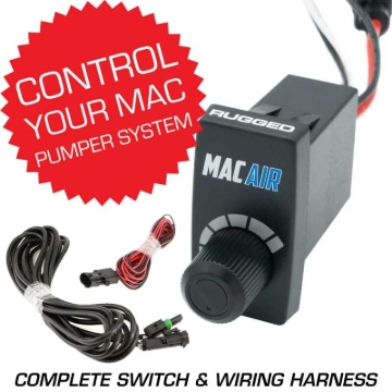 Picture of Rugged Radios Rocker Switch VSC for MAC Helmet Air Pumper - Complete Switch & Wiring Harness