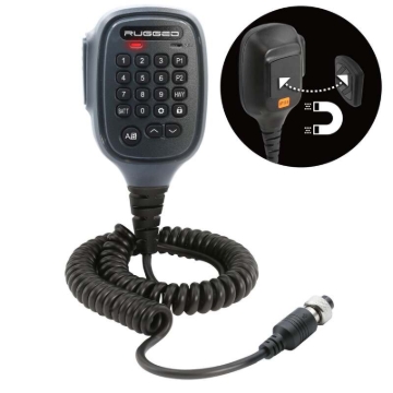 Picture of Rugged Radios Hand Mic for G1 Mobile Radio with Scosche MagicMount