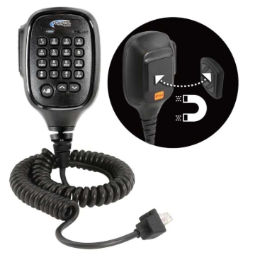 Picture of Rugged Radios Hand Mic for RDM-DB Mobile Radios with Scosche Surface Magnetic Mount