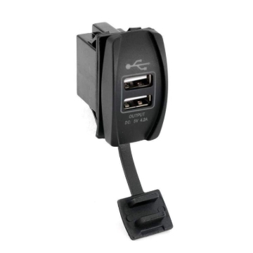 Picture of Rugged Radios USB Rocker Switch Hub with 4.2 Amp Outlet