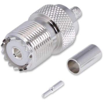 Picture of Rugged Radios Crimp On Female UHF Antenna Connector