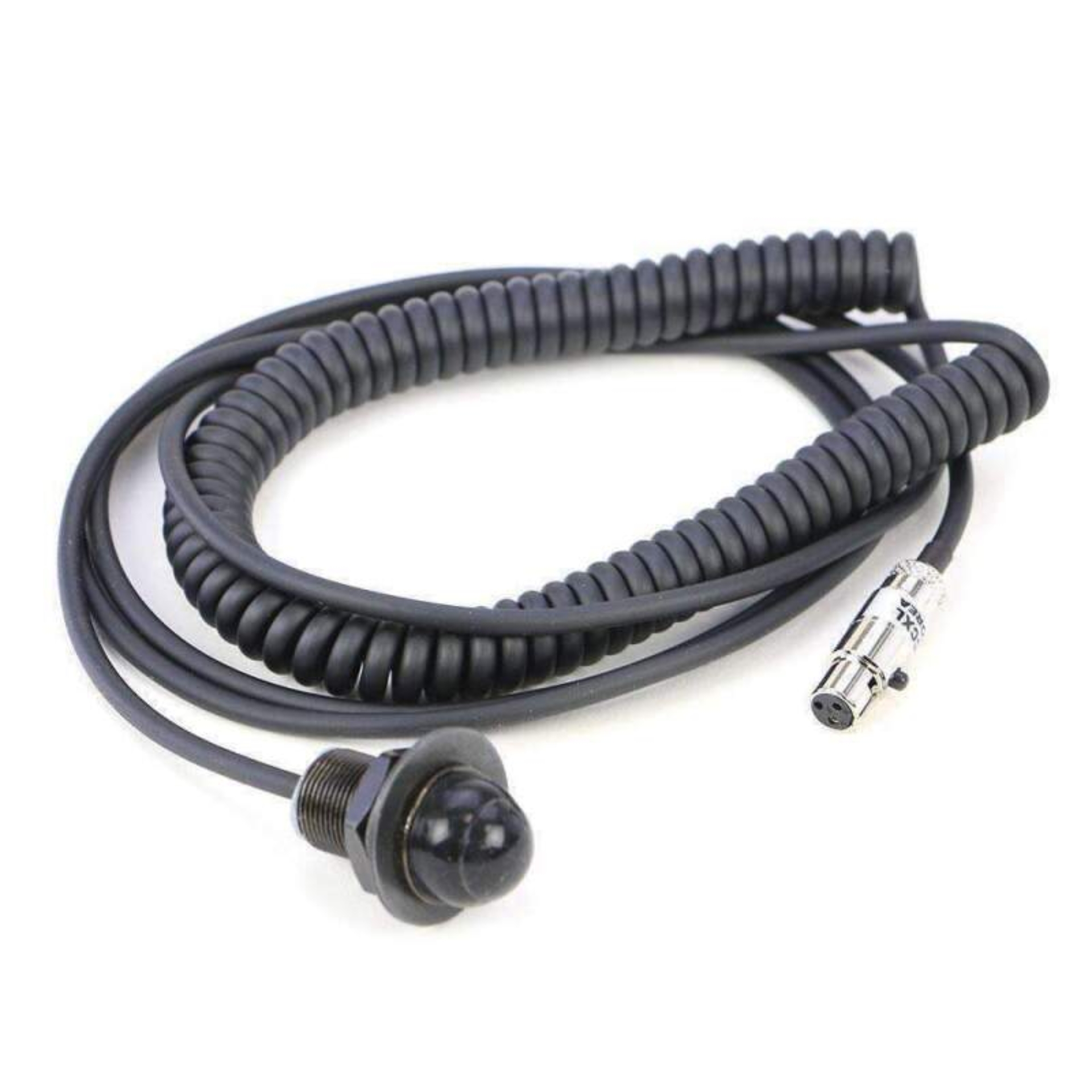 Picture of Rugged Radios Hole Mount Steering Wheel Push to Talk Cable (PTT) with Coil Cord for Intercoms