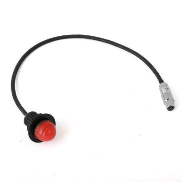 Picture of Rugged Radios Hole Mount Push to Talk Cable (PTT) with 12 Straight Cord for Intercoms