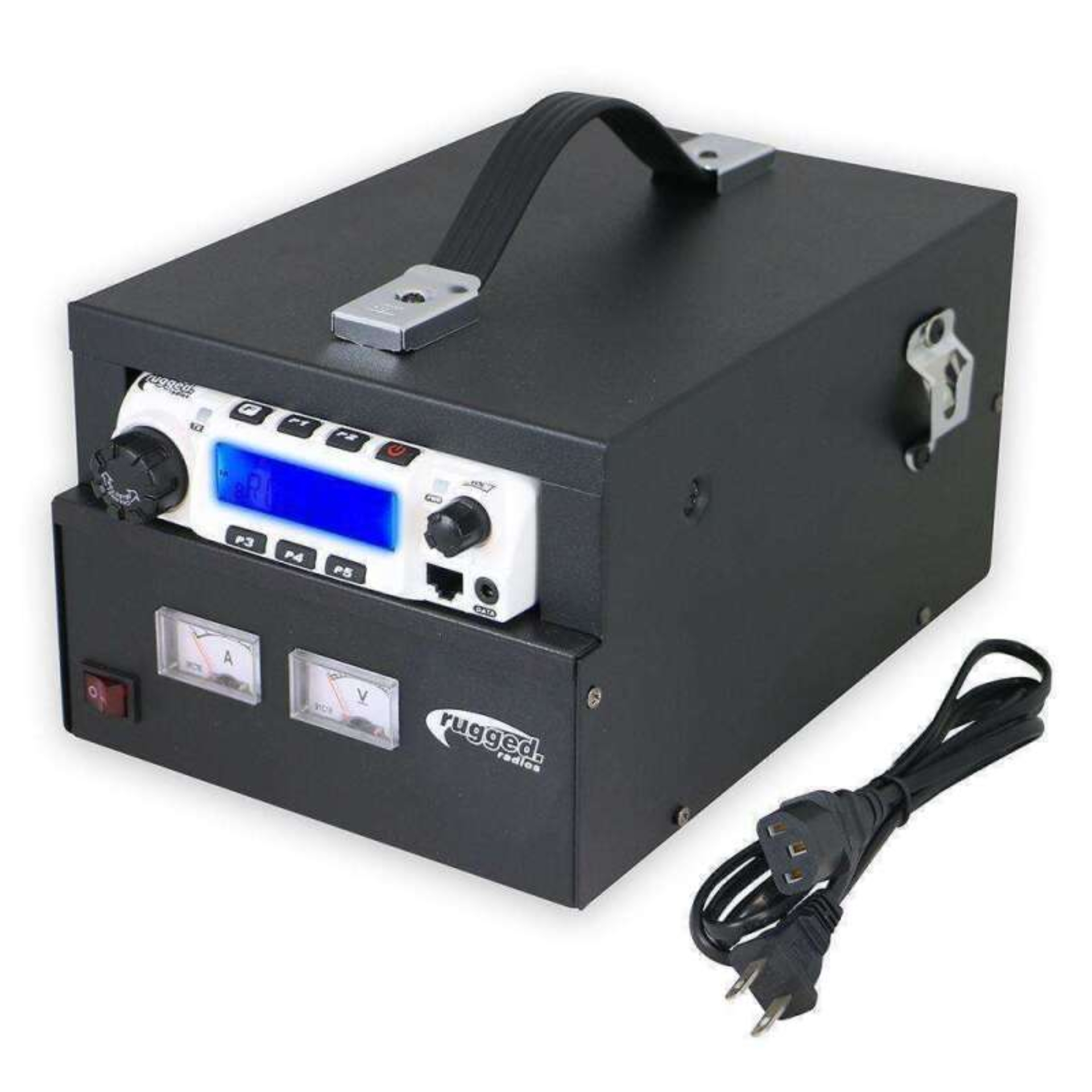 Picture of Rugged Radios Desktop Power Supply and Cabinet for M1 RM45 & RM60 Mobile Radios