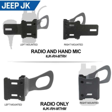 Picture of Rugged Radios Jeep JK/JKU/JL Handheld Radio Grab Bar Mount - Radio/Hand Mic Mount