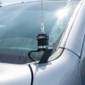 Picture of Rugged Radios A-Pillar Antenna Mount (Ford F-Series Chevy Silverado Dodge Ram) w/ Adapter Plate