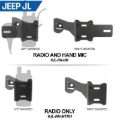 Picture of Rugged Radios Jeep JK/JKU/JL Handheld Radio Grab Bar Mount- Radio-Only Mount