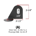 Picture of Rugged Radios Antenna Mount for Jeep Wrangler TJ LJ JK JL and Gladiator JT Jeep B Mount