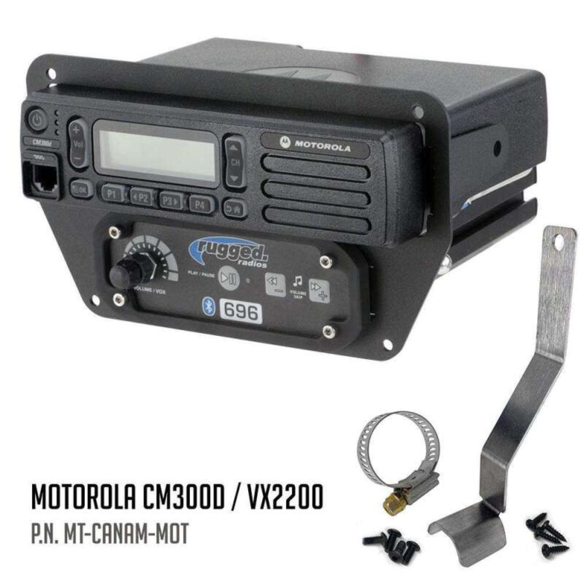 Picture of Rugged Radios Can-Am Commander Intercom and Radio Mount Kenwood TK7360