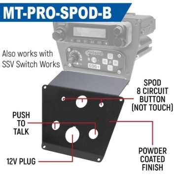 Picture of Rugged Radios Polaris RZR PRO XP/Turbo R/PRO R Dash Mount - Jack Mount