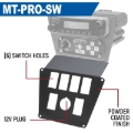 Picture of Rugged Radios Polaris RZR PRO XP/Turbo R/PRO R Dash Mount Radio and Intercom - Switch Pros 8
