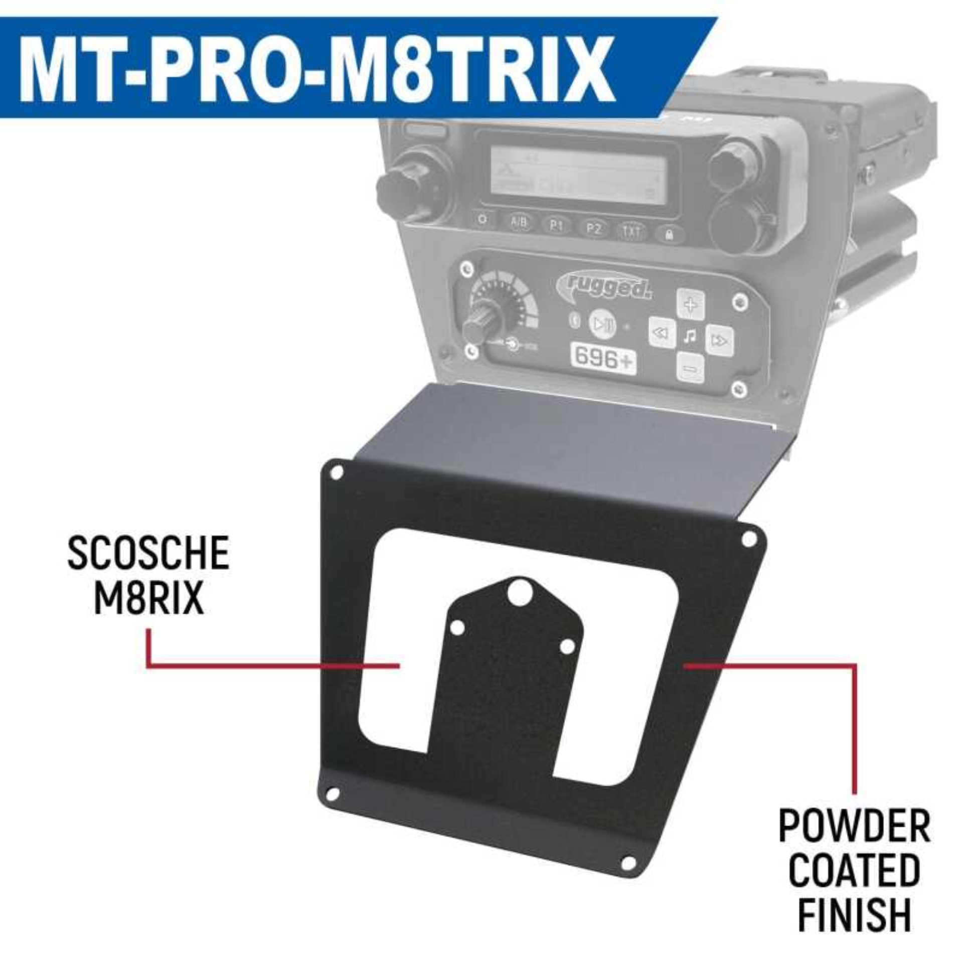 Picture of Rugged Radios Polaris RZR PRO XP/Turbo R/PRO R Dash Mount Radio and Intercom - Rockford Fosgate