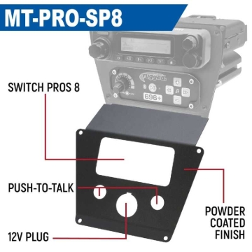 Picture of Rugged Radios Polaris RZR PRO XP/Turbo R/PRO R Dash Mount Radio and Intercom - Switch Pros 12